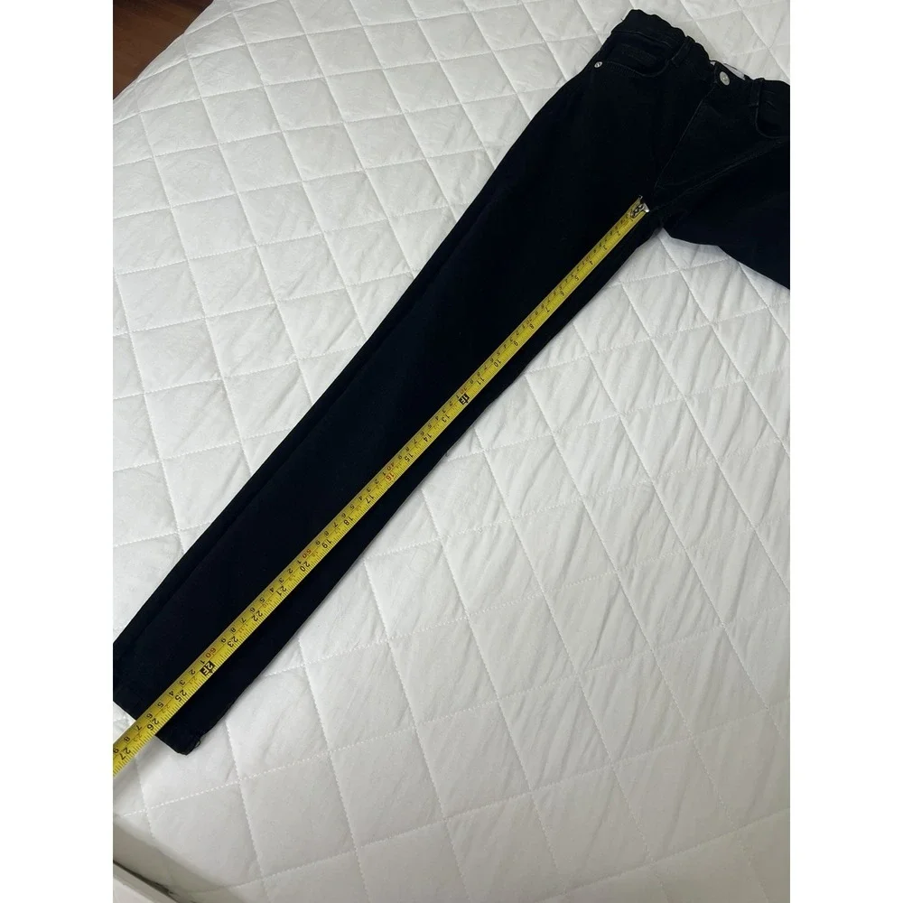 Zara Black Skinny Jeans Size 4 Minimalist Quiet Luxury‎ Clean Girl Stretch Denim